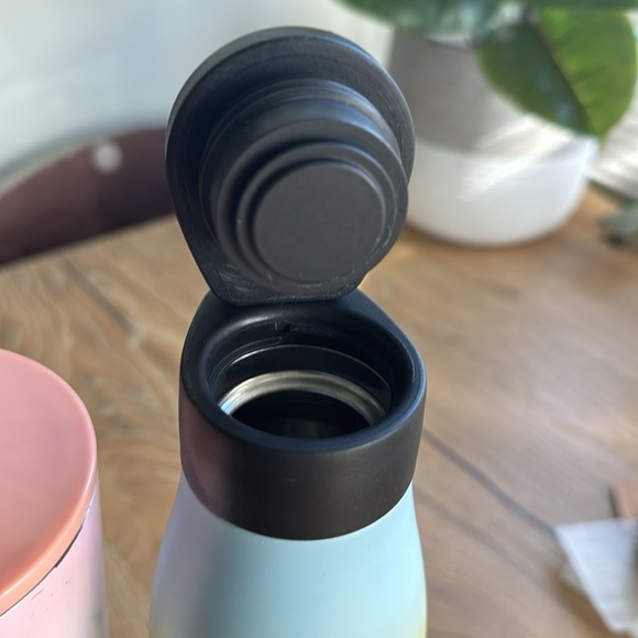 2 Starbucks Rainbow Tumblers Stainless Steele screw magnetic top Straw - Picture 2 of 12